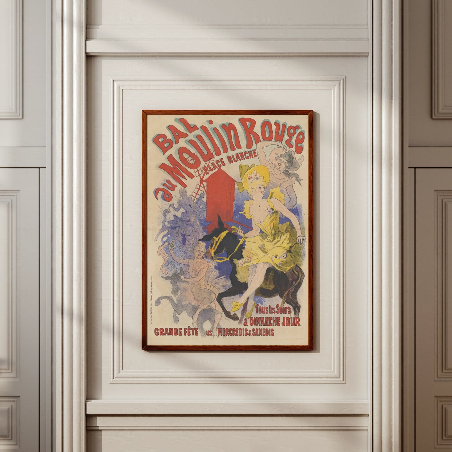 Jules Chéret Illustration einer feiernden Gesellschaft im Paris der Belle Époque.