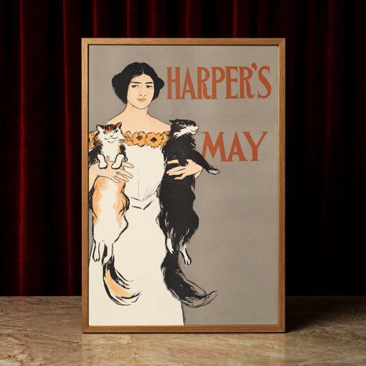 Edward Penfield Kunstdruck Harper's Magazine Mai Ausgabe 1896.