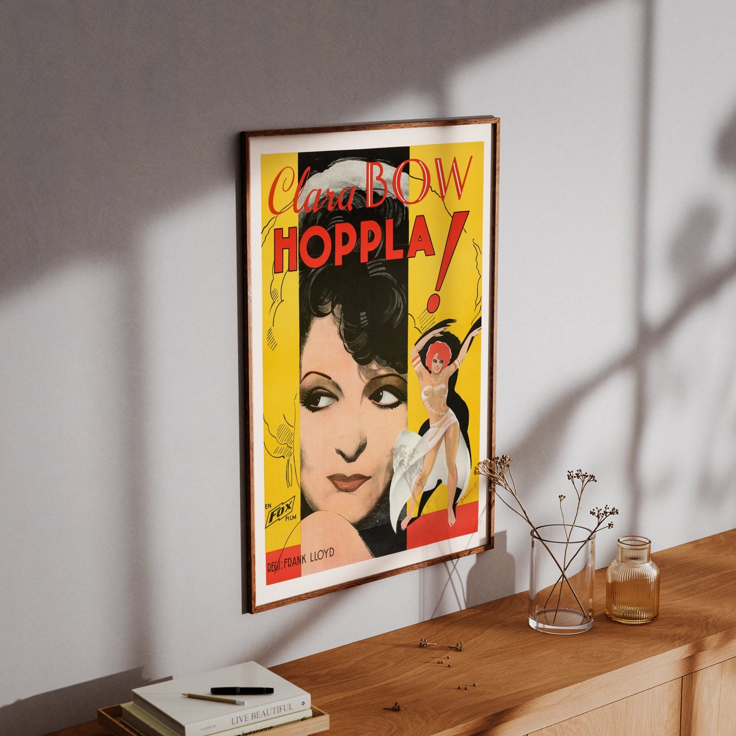 Art Déco Typografie und Grafik für den Film Hoopla von Frank Lloyd.