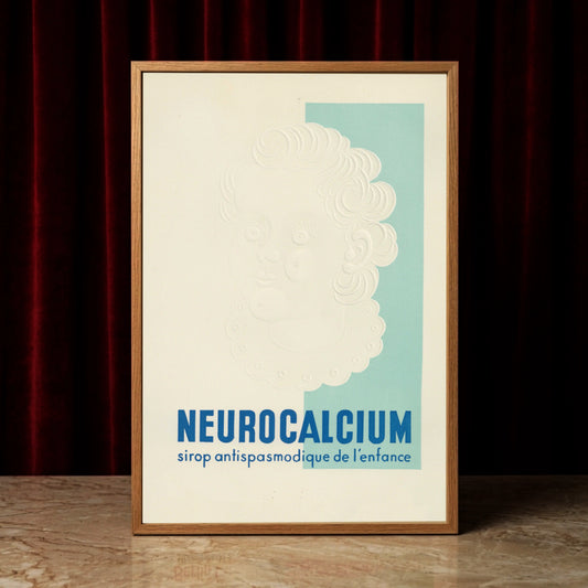 Grafisches Design-Poster einer historischen Medikamentenwerbung