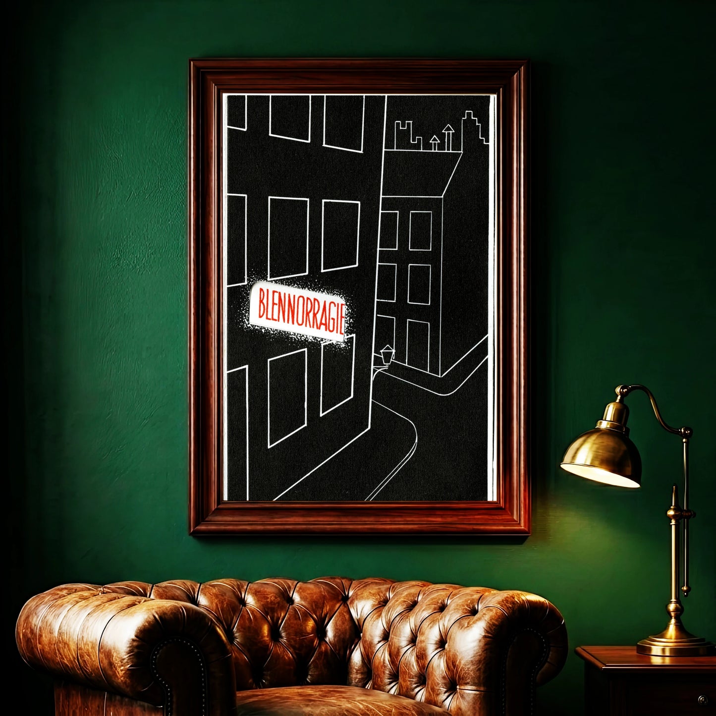 Historisches Aufklärungsplakat aus Frankreich zum Thema Gesundheit, minimalistischer Grafikstil.