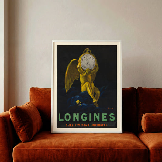 Leonetto Cappiello Longines Poster Kunstdruck auf mattem Papier.