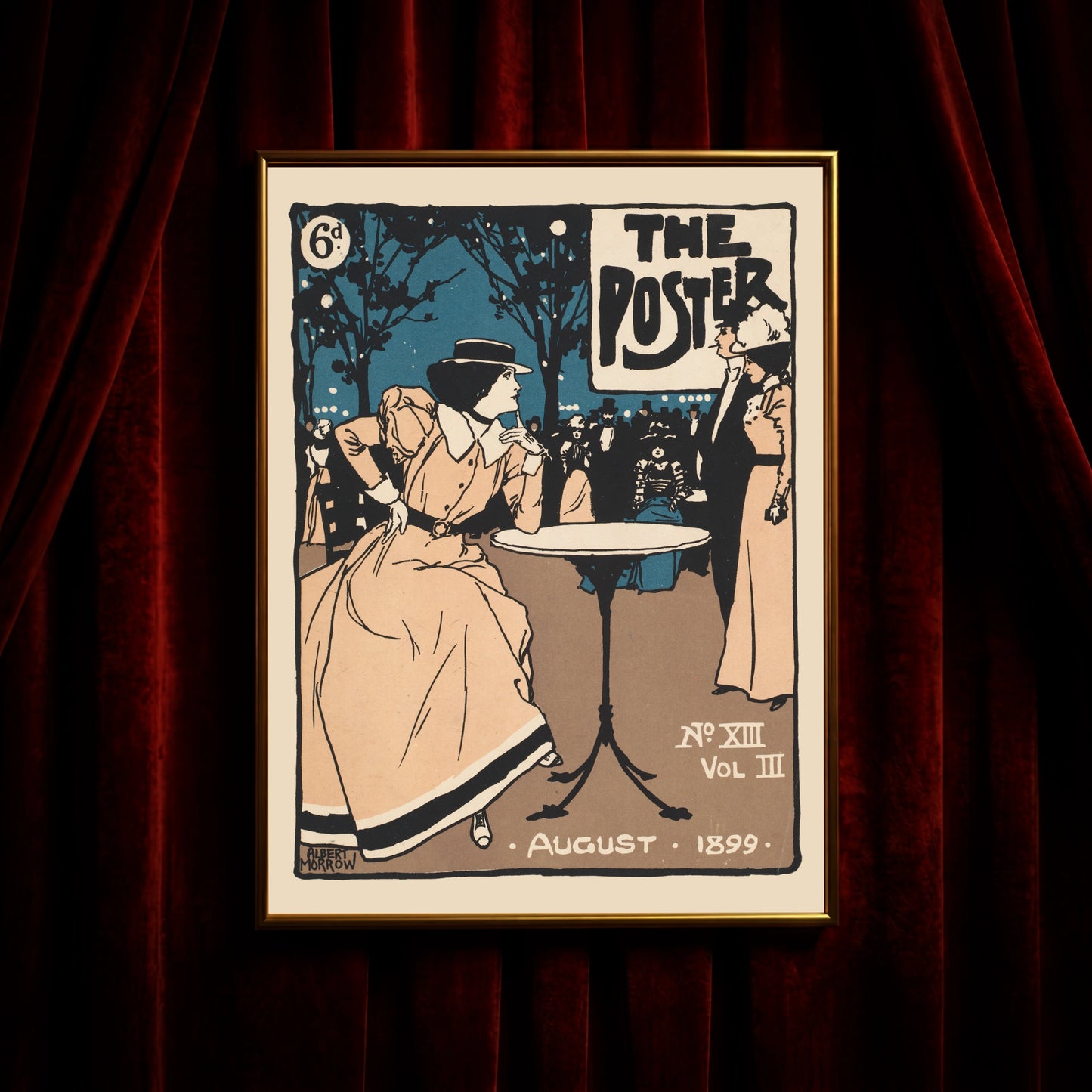 The Poster Magazincover von Albert Morrow mit Jugendstil-naher Szene und markanter Schriftfläche.
