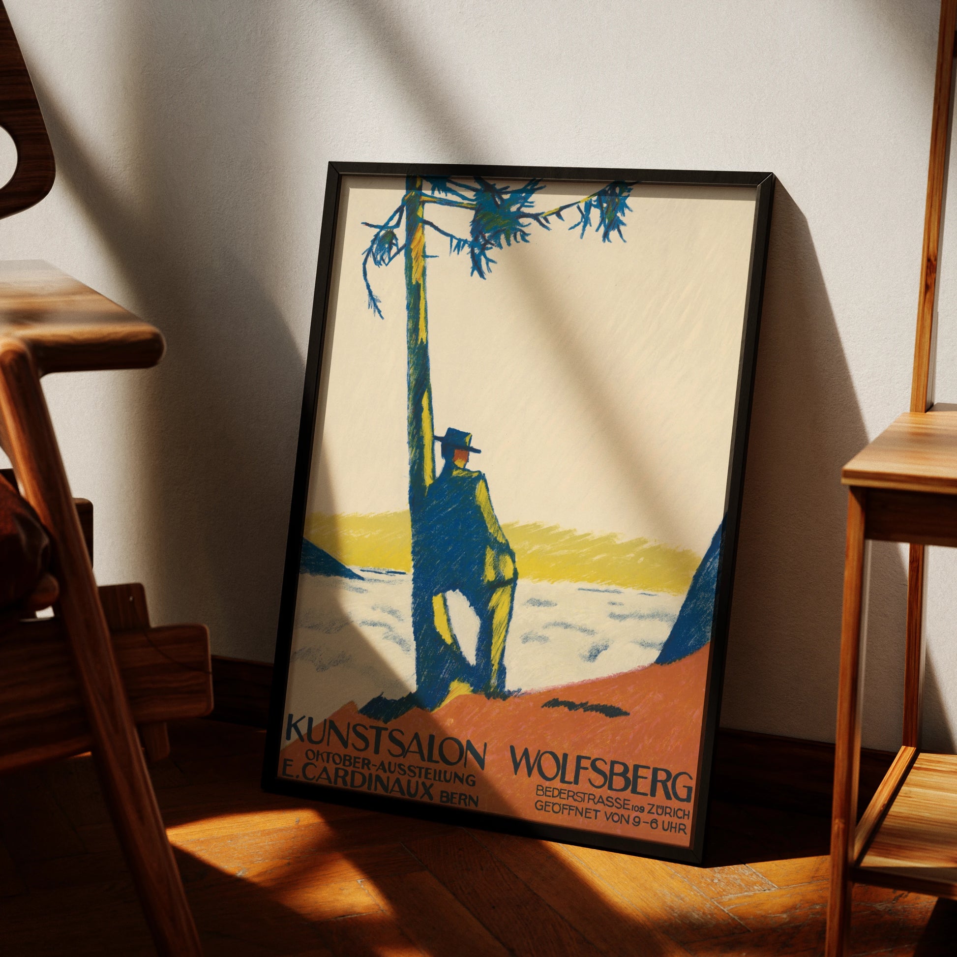 Wolfsberg Kunstsalon von Emil Cardinaux (1913) als matte Vintage-Poster-Reproduktion