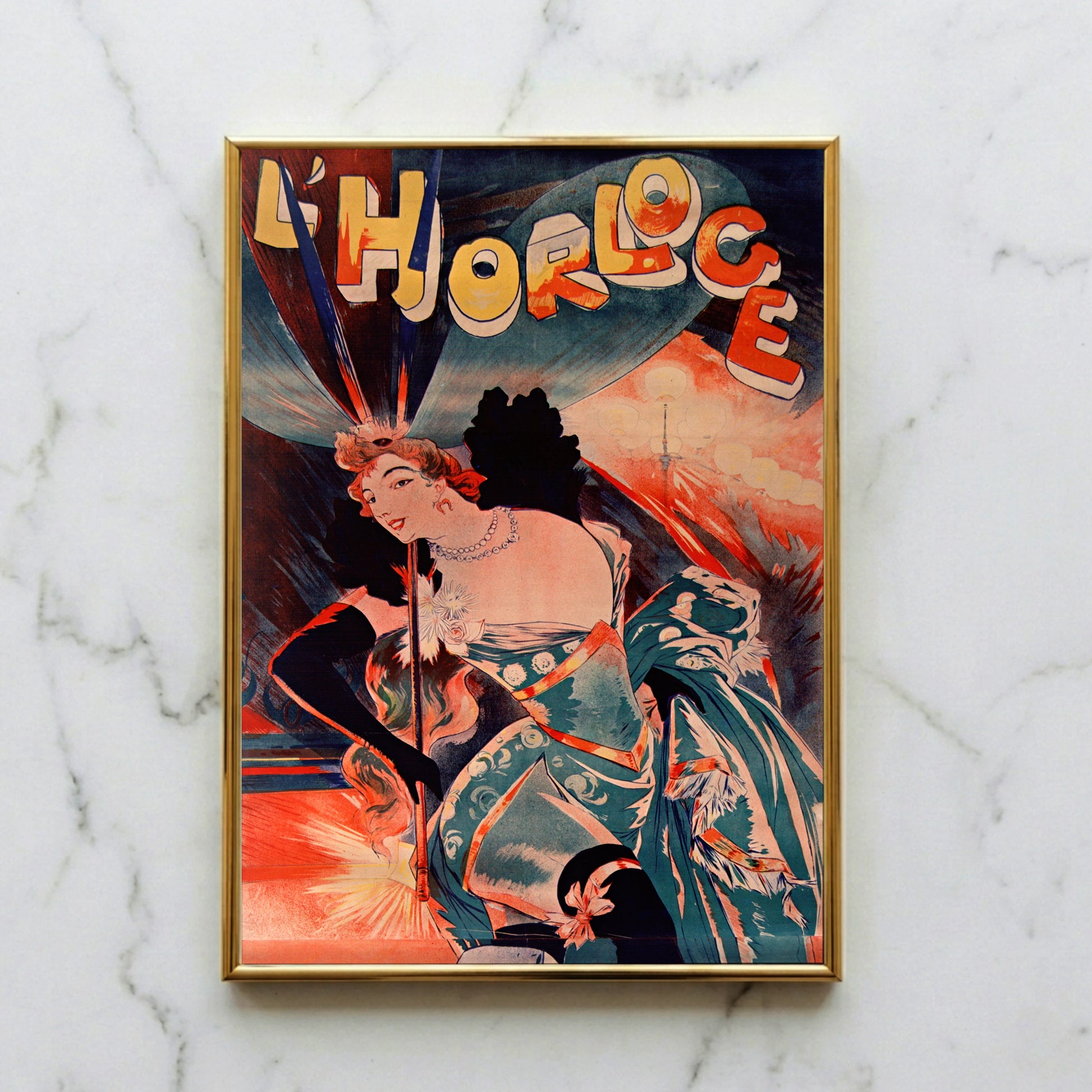 lhorloge_Georges_de_Feure_produktfoto_auf_marmorwand