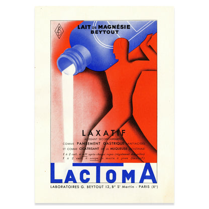 Lactoma – Französisches Labor-Plakat G. Beytout
