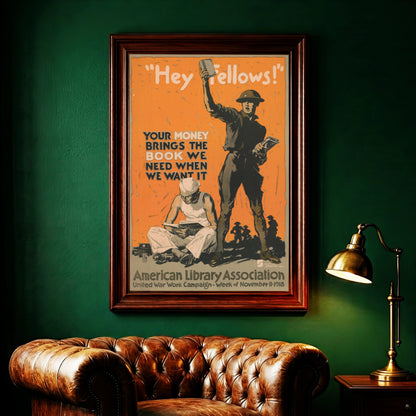 Historisches Plakat der American Library Association von John Sheridan.