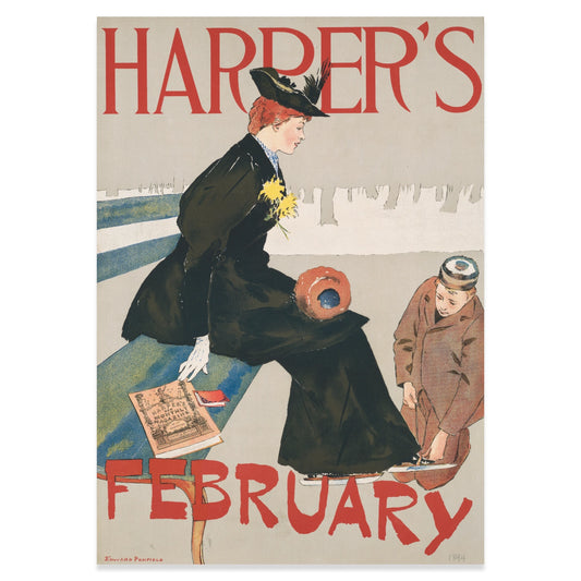 Klassisches Grafikdesign Poster von Edward Penfield aus dem späten 19. Jahrhundert.