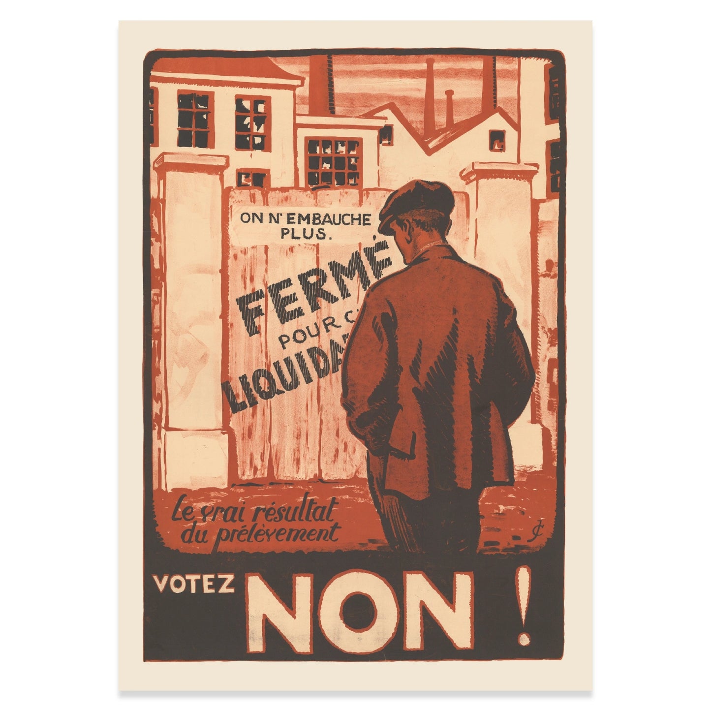 Klassische Schweizer Plakatkunst der 1920er Jahre im Industriedesign.