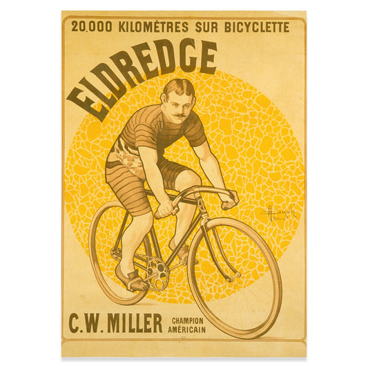 Französisches Werbeplakat der Belle Époque zum Thema Radsport.