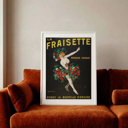 Historisches französisches Spirituosen-Plakat im modernen Vintage-Stil.