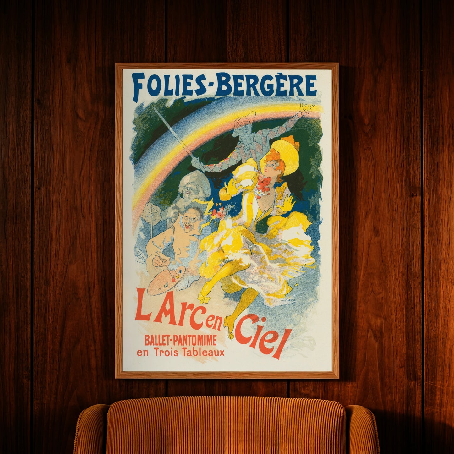 Jules Chéret Lithografie einer Chérette aus dem Jahr 1896.