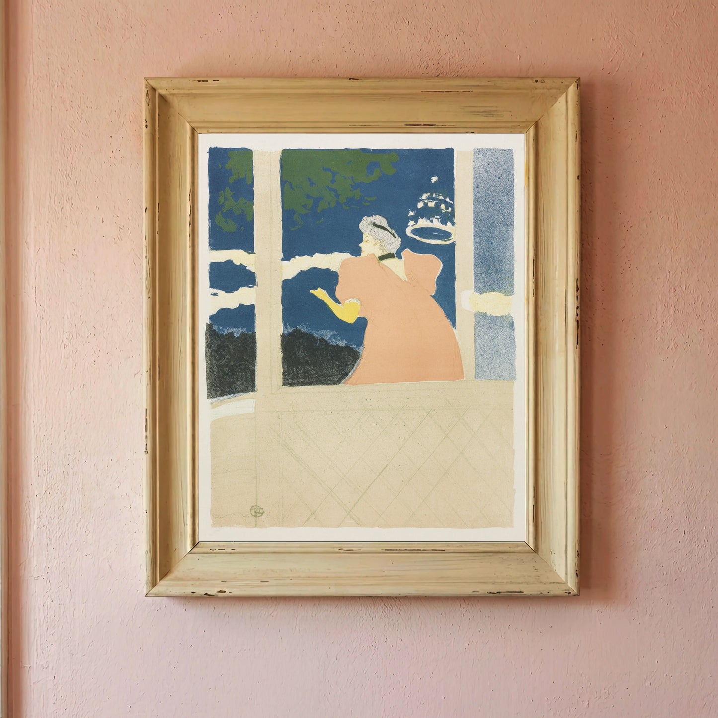 Henri de Toulouse-Lautrec Kunstdruck einer Pariser Nachtszene der Belle Époque.