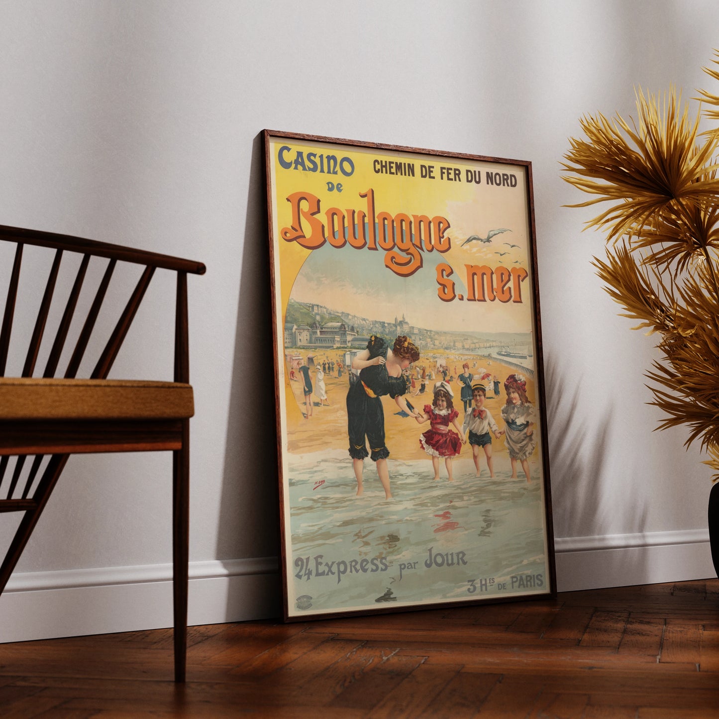 Werbeplakat der Chemin de Fer du Nord für das Casino de Boulogne sur Mer von 1900.