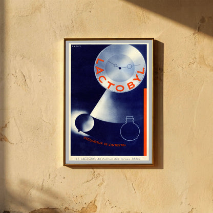 Geometrische Komposition mit Lichtstrahlen und Typografie von de Valerio.