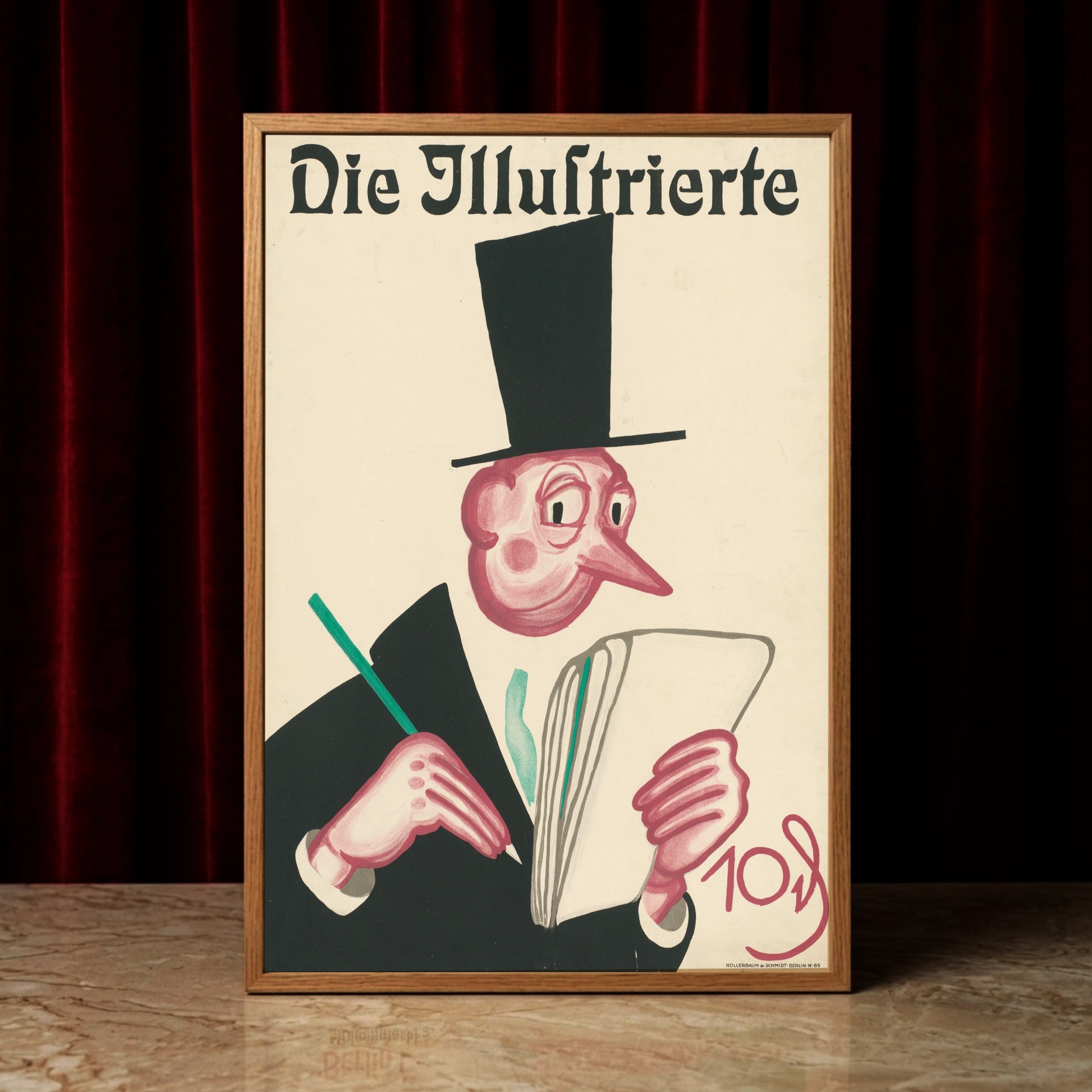 Historische Berliner Plakatkunst von Paul Leni mit markanter Typografie.