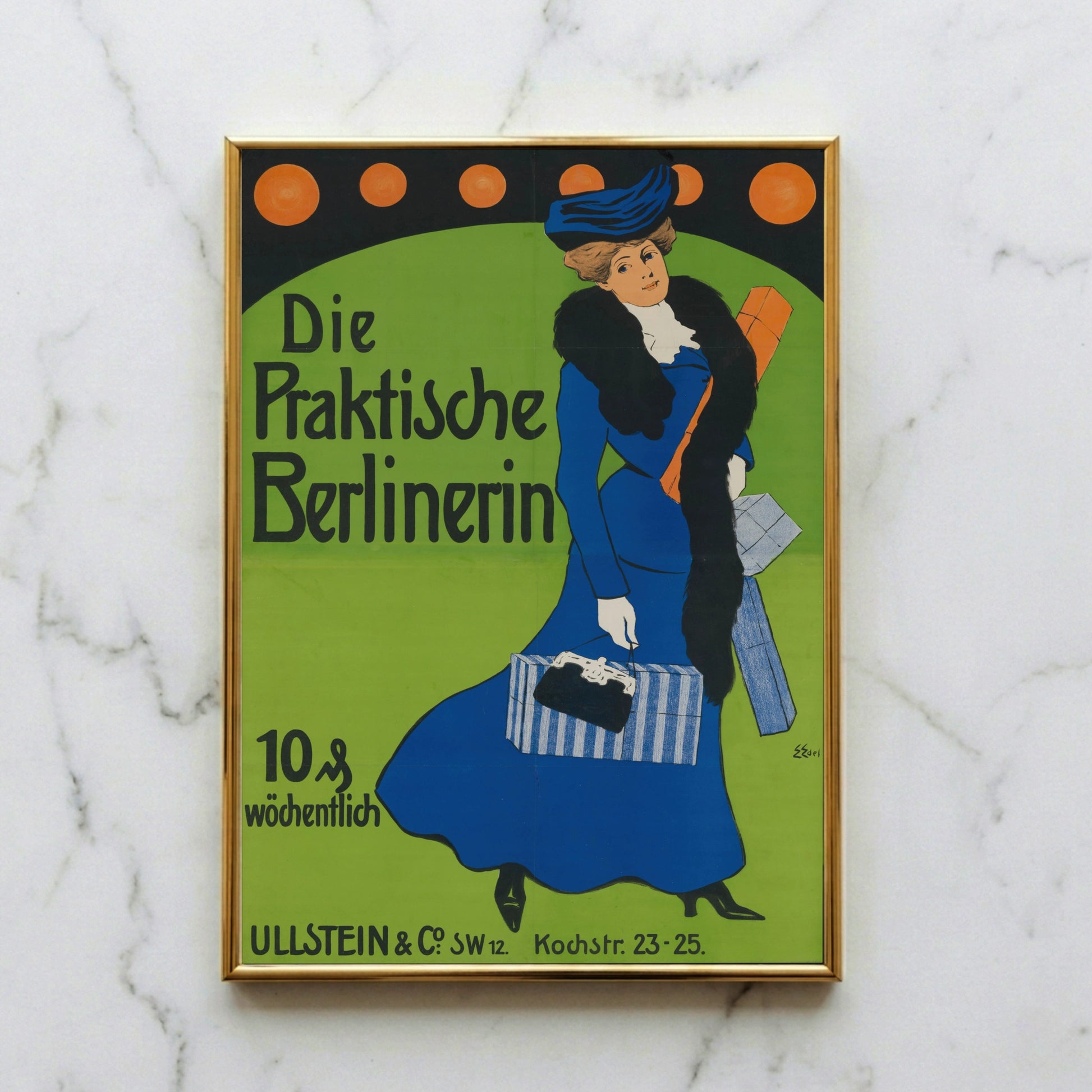 Grafik-Design von Edmund Edel mit flächigen grünen Hintergründen und schwarzer Typografie.