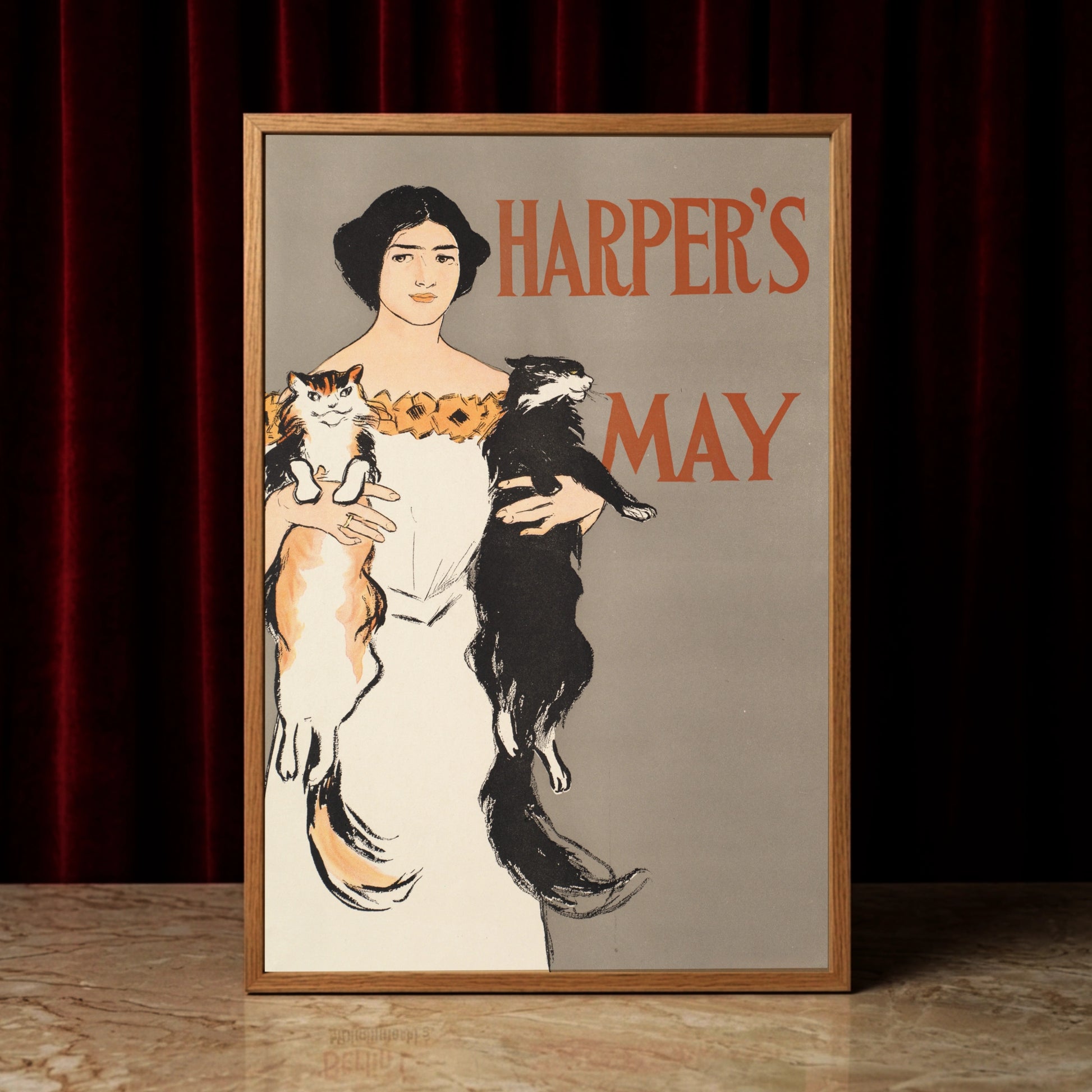 Edward Penfield Kunstdruck Harper's Magazine Mai Ausgabe 1896.