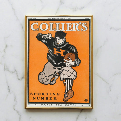 Vintage Football Illustration von Edward Penfield für Collier's Magazine 1901.