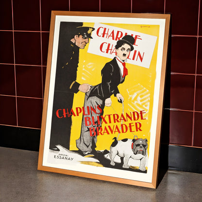 Filmplakat der Essanay Studios im skandinavischen Design-Stil.
