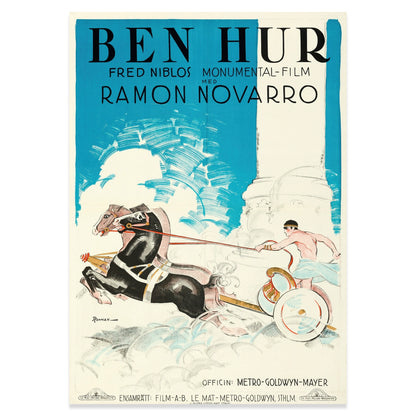 Klassisches Filmplakat der 1920er Jahre für das Epos Ben-Hur.