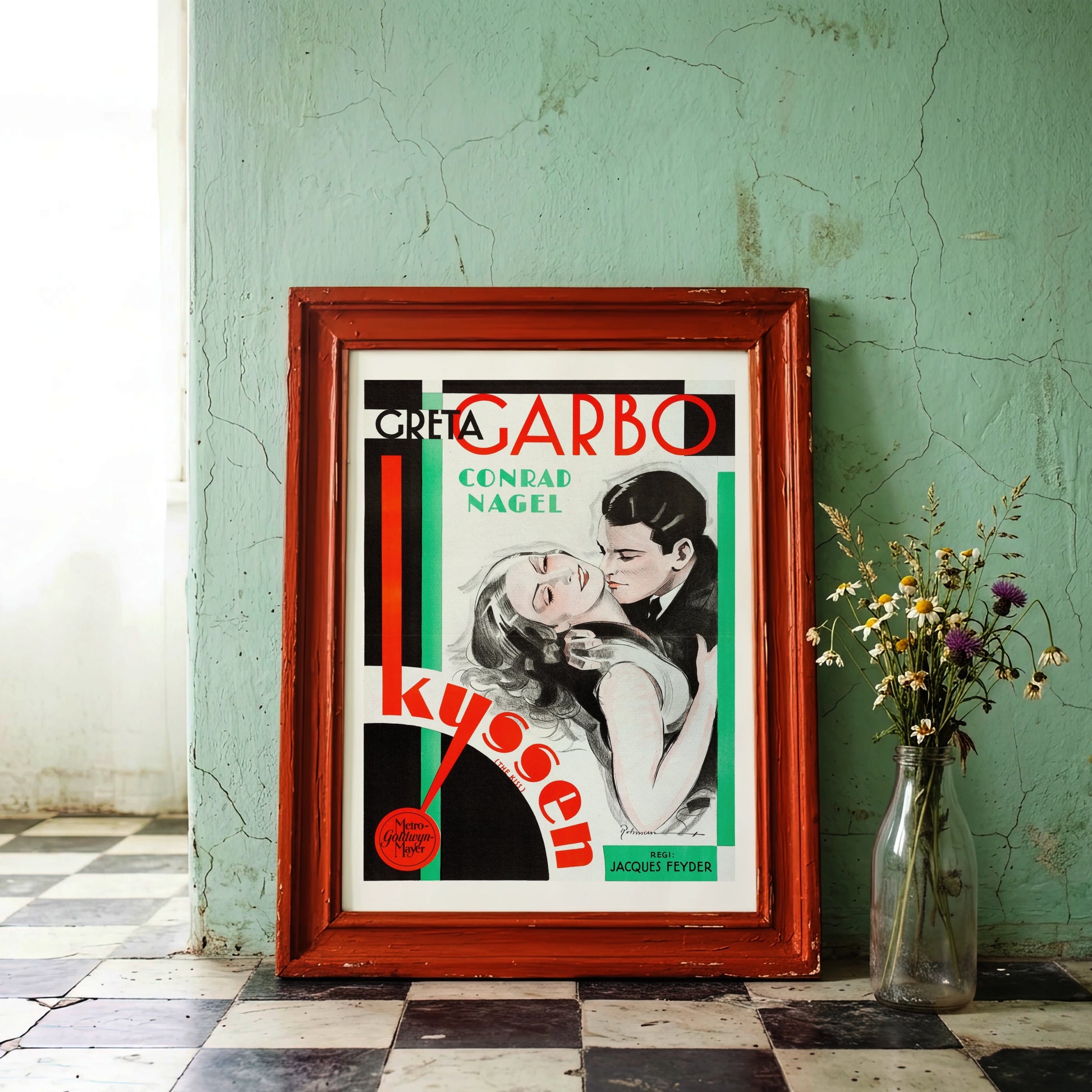 Grafisches Kunstplakat von Eric Rohman im Art-déco-Stil für MGM.