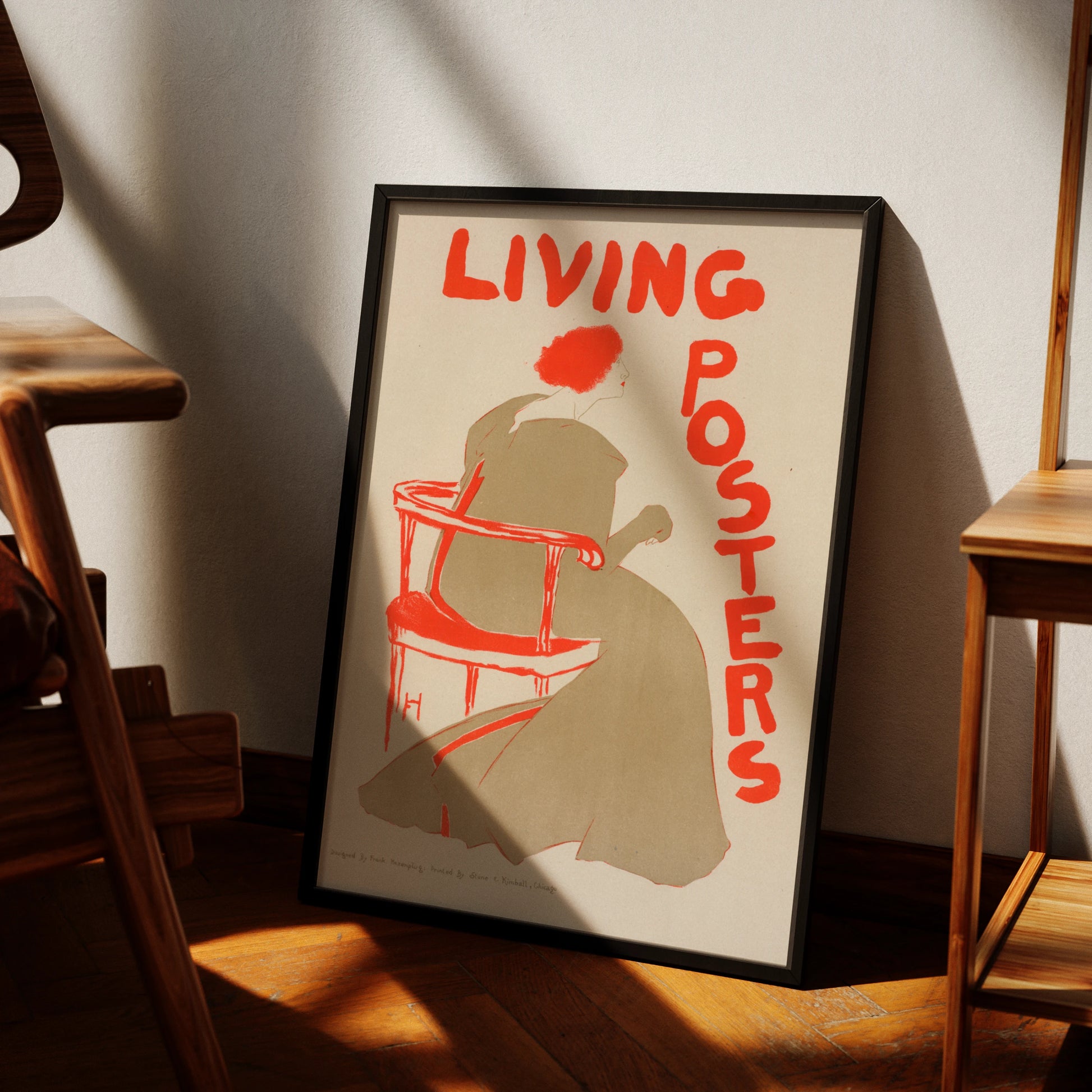 Art Nouveau Plakat Living Posters von Frank Hazenplug aus dem Jahr 1897.