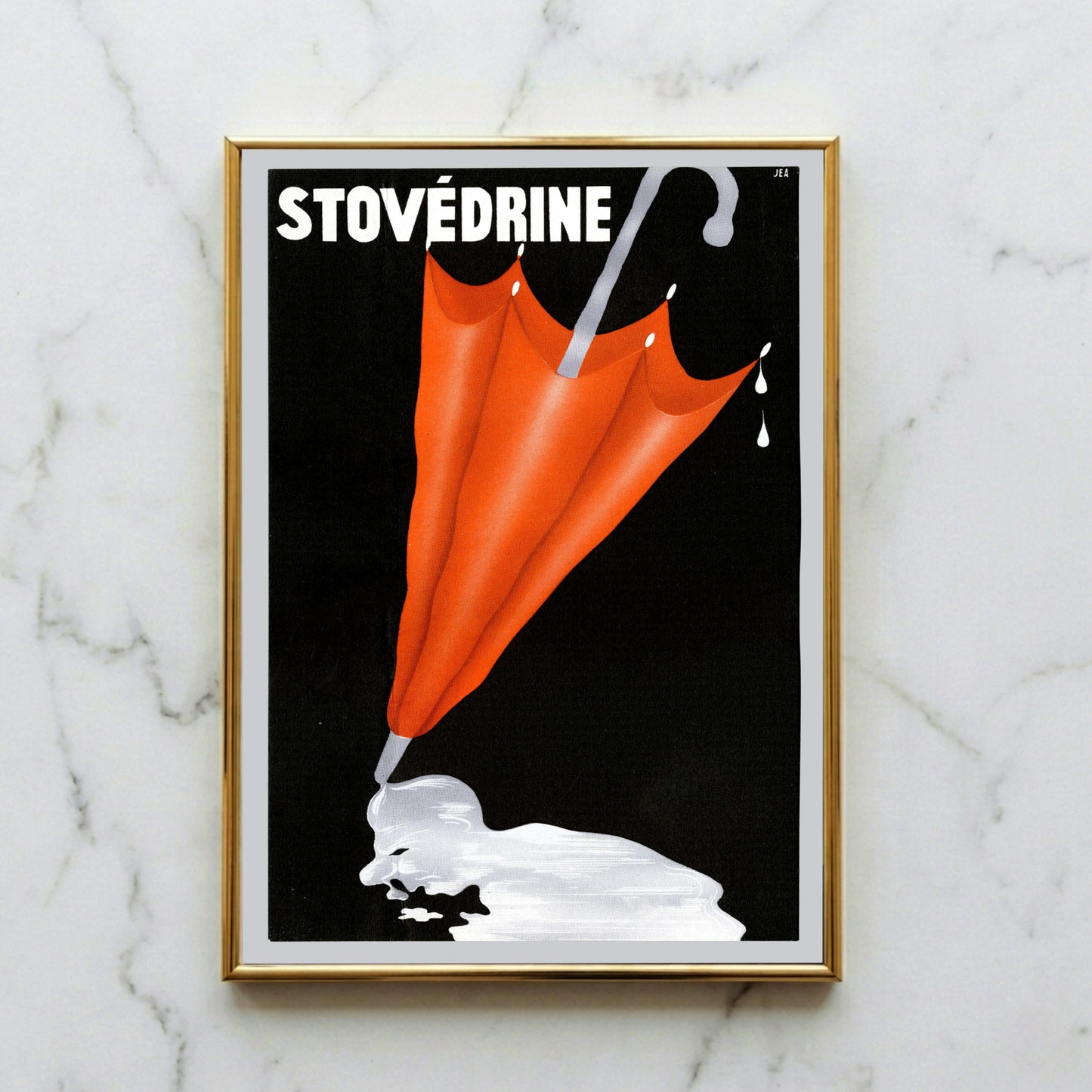 Minimalistisches französisches Grafikdesign der Laboratoires Licardy mit dramatischen Farbkontrasten.