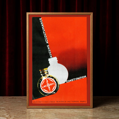 Art Déco Werbeplakat des Laboratoire Lobica Paris für Lactobyl.