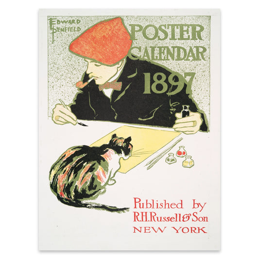 Klassische amerikanische Plakatkunst von Edward Penfield für R.H. Russell & Son.