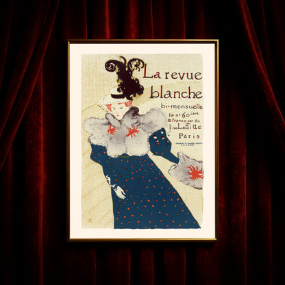 Toulouse-Lautrec Lithografie von 1897 mit dem Schriftzug La Revue Blanche.