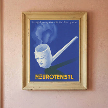 Historisches pharmazeutisches Plakat zum Thema Menopause aus dem frühen 20. Jahrhundert.