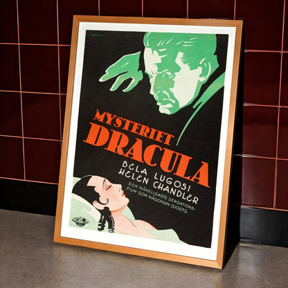 Eric Rohman Kunstwerk für den Film Dracula 1931 in schwedischer Sprache.