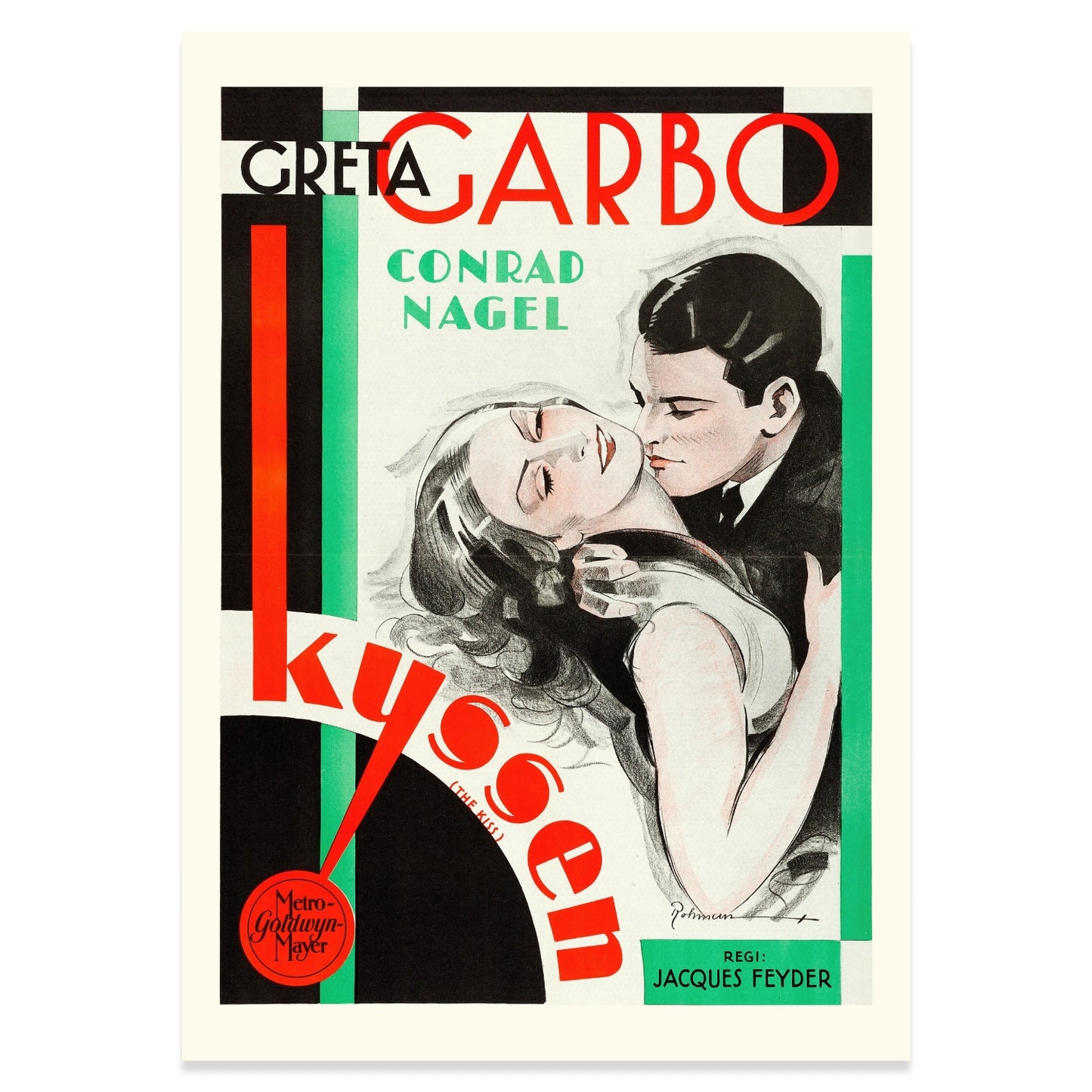 Historisches Greta Garbo Fan-Poster als hochwertiger Kunstdruck.