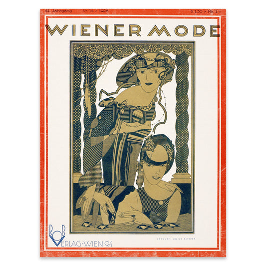 Österreichisches Grafikdesign Poster aus der Ära der Goldenen Zwanziger.
