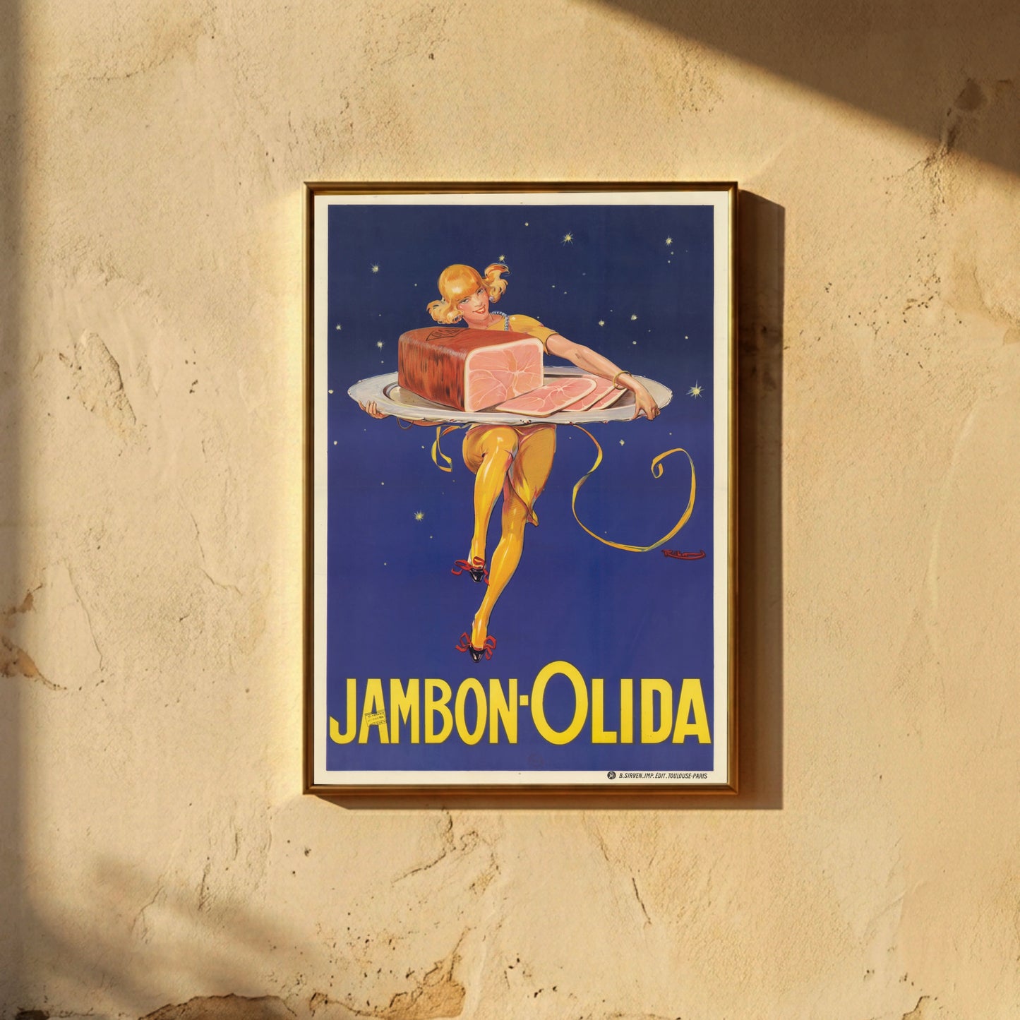 Historische Lebensmittelwerbung aus den 1920er Jahren für die Küche.