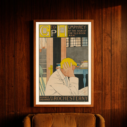 Retro Werbeplakat für Geo P. Humphrey Rochester New York.