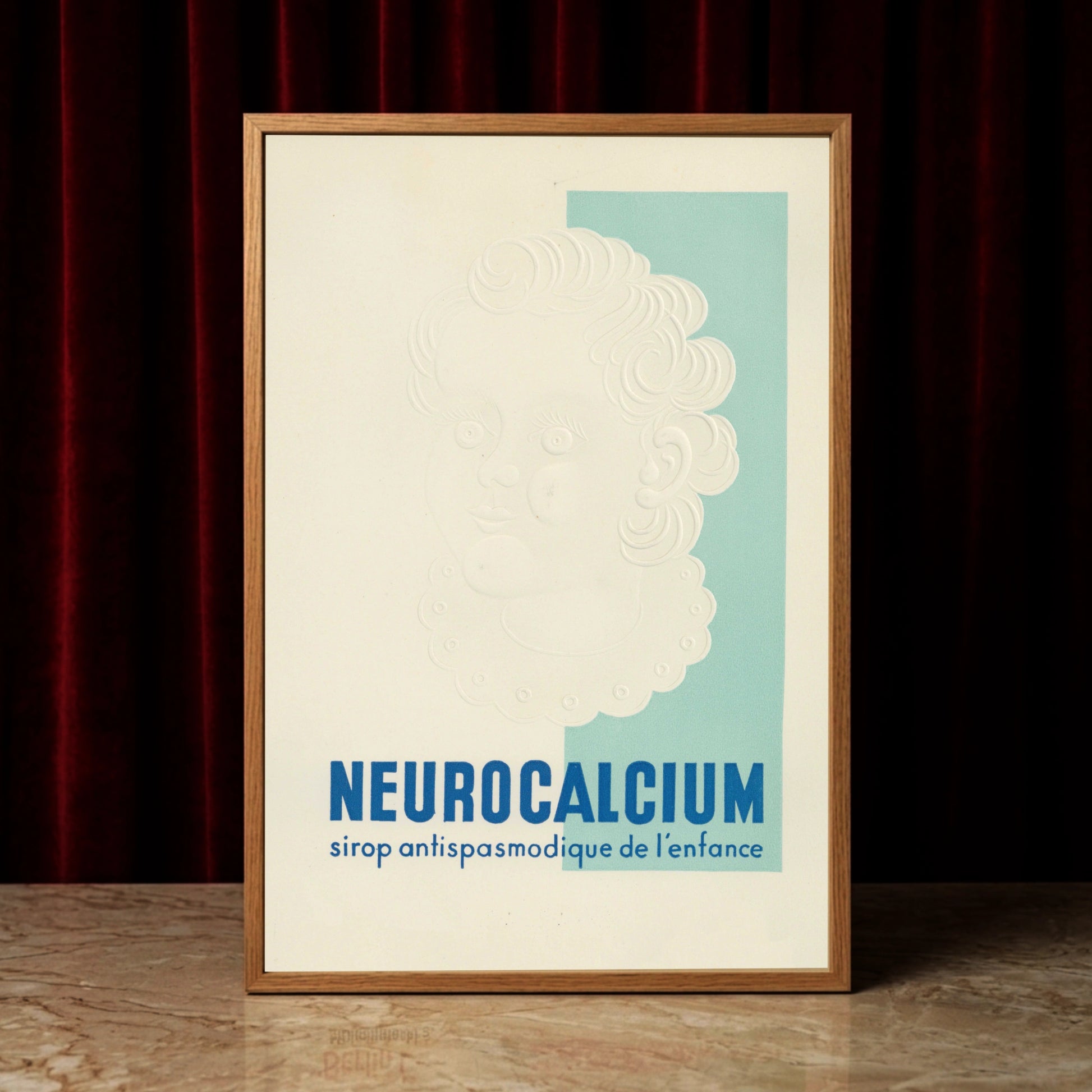 Grafisches Design-Poster einer historischen Medikamentenwerbung