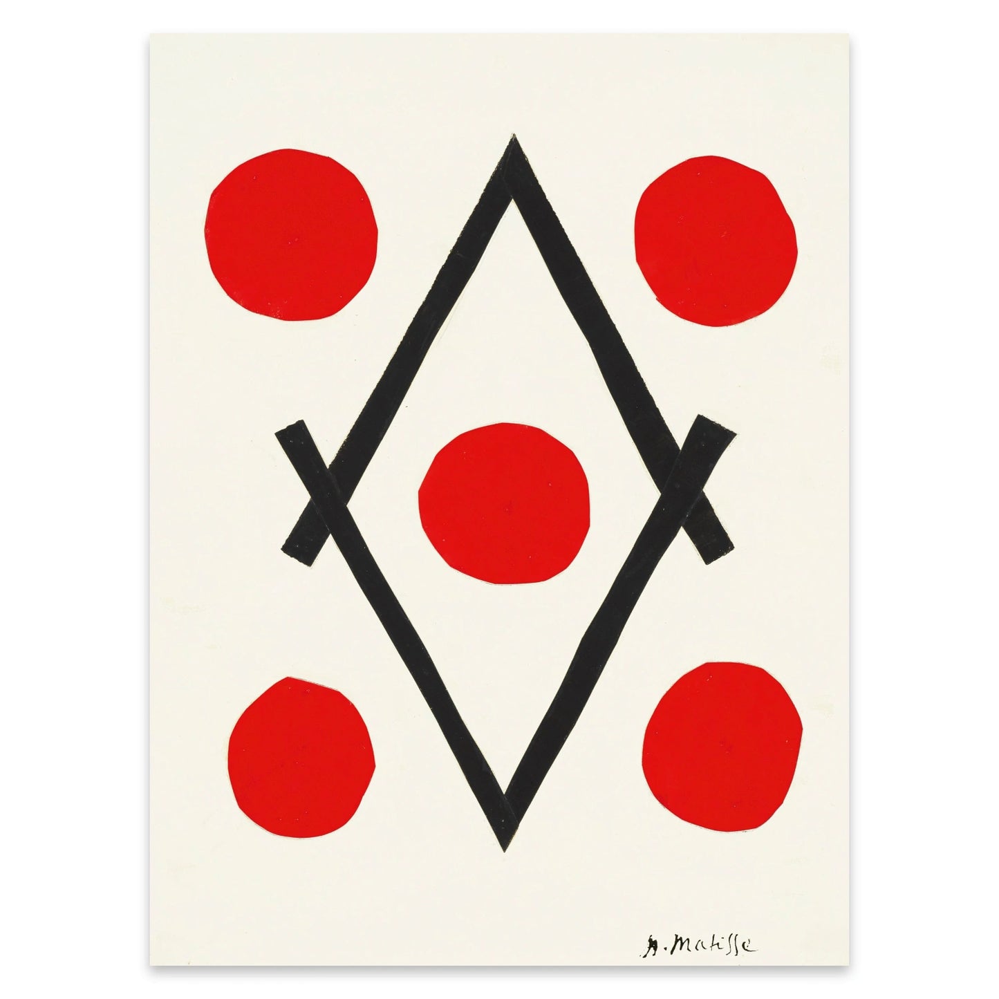 Hochwertige Reproduktion des Werkes Losange von Henri Matisse.