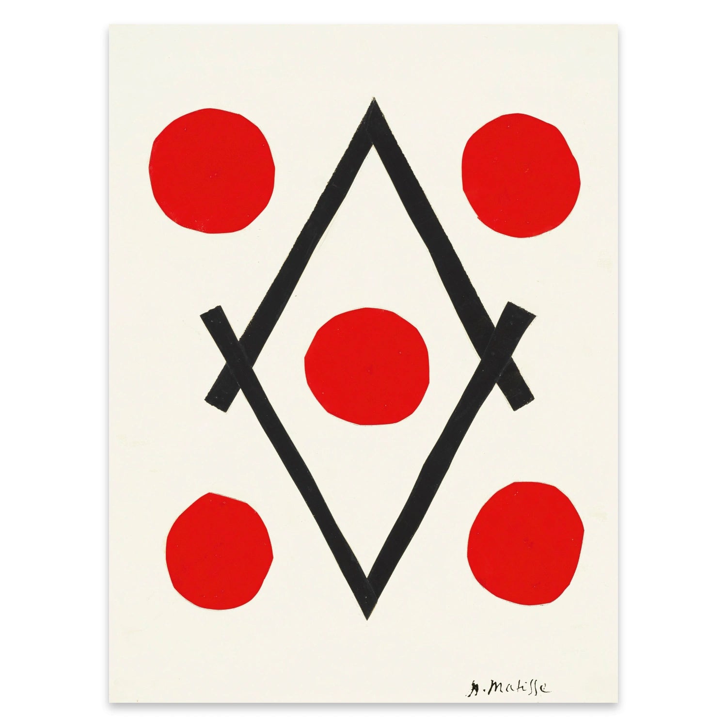 Hochwertige Reproduktion des Werkes Losange von Henri Matisse.
