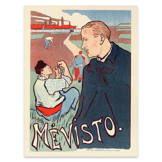 Historisches Theaterplakat Mévisto 1897 als hochwertiger Kunstdruck.