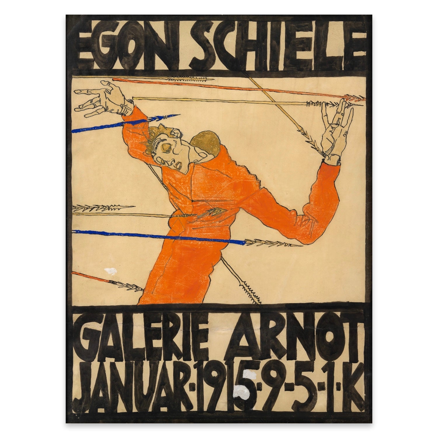 Klassiker der Wiener Moderne Egon Schiele 1915 Wanddeko.