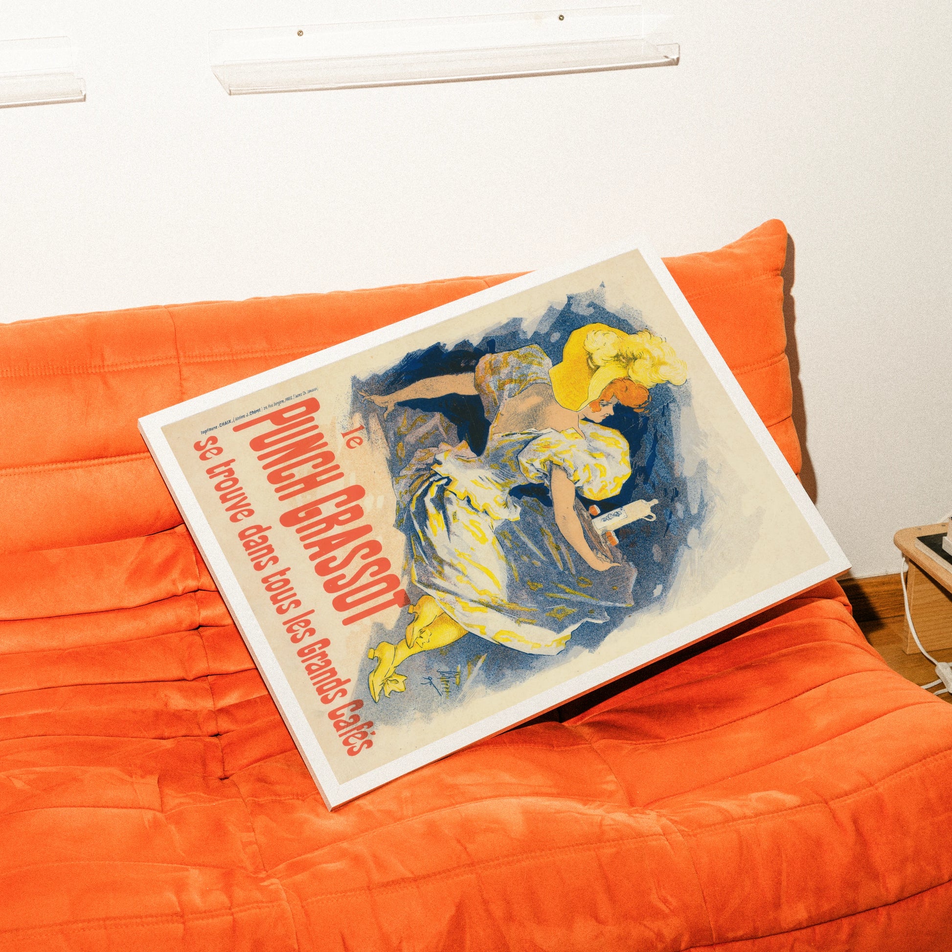 Farbenfrohes Vintage-Plakat Punch Grassot von Jules Chéret aus dem Jahr 1896.
