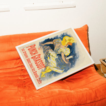 Farbenfrohes Vintage-Plakat Punch Grassot von Jules Chéret aus dem Jahr 1896.