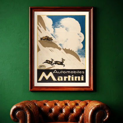 Schweizer Grafikdesign Klassiker 1923 Emil Cardinaux Martini Autos.