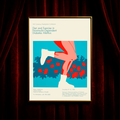 Informationgrafik als Kunstposter: National Institutes of Health 1986.