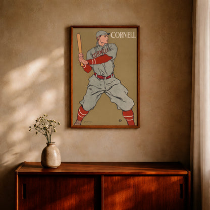 Klassisches amerikanisches Sportplakat um 1895 Baseball Motiv.