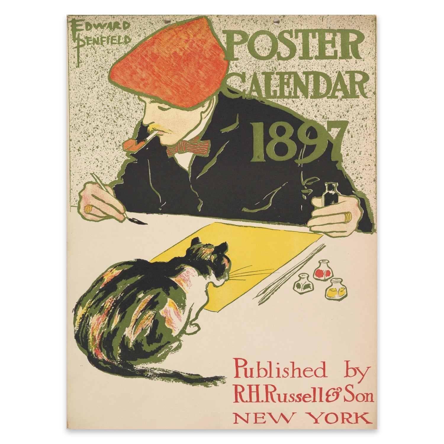 Klassisches amerikanisches Grafikdesign des späten 19. Jahrhunderts von Edward Penfield.