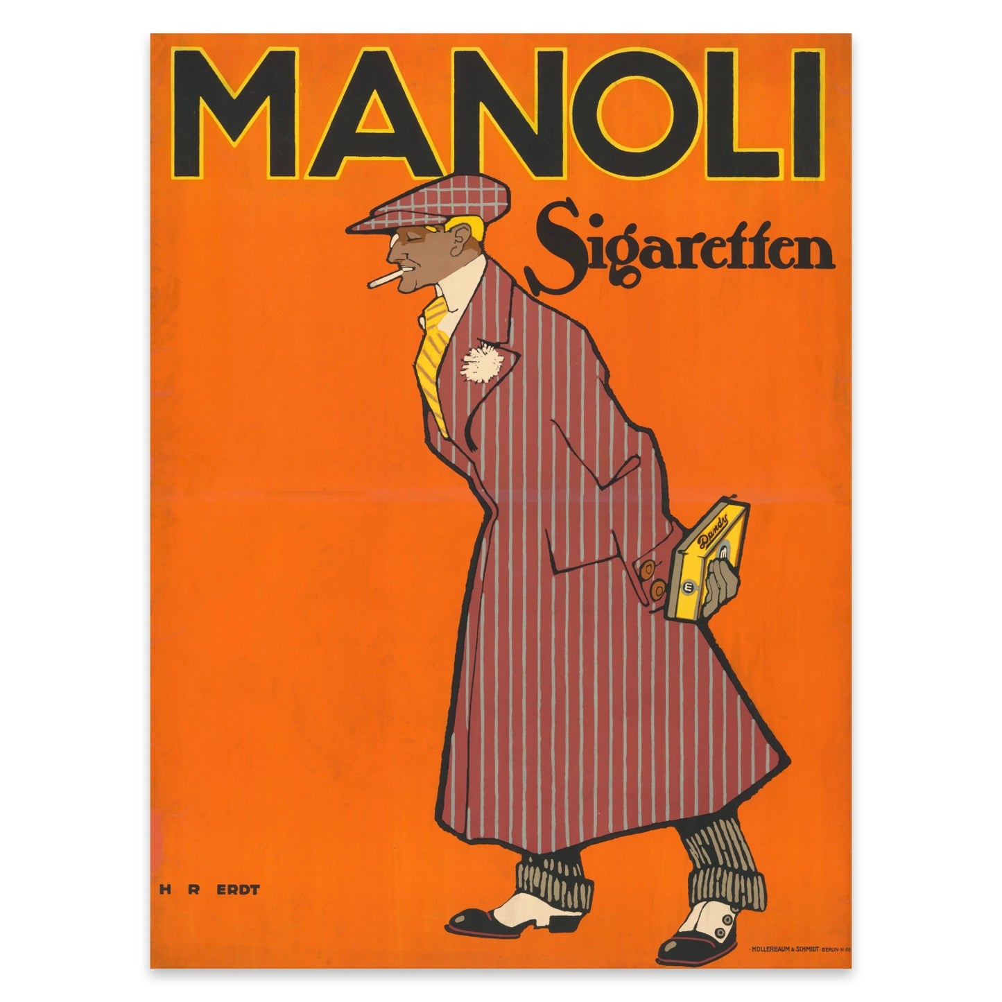 Klassisches Grafikdesign Plakat aus der Epoche der Belle Époque Berlin.