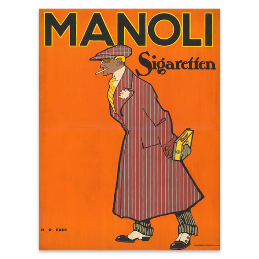 Klassisches Grafikdesign Plakat aus der Epoche der Belle Époque Berlin.